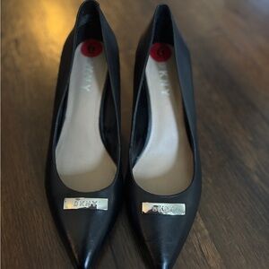 DKNY Black Pointed Toe Heels
